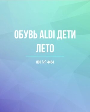 Купить Обувь ALDI дети лето#10 кг, ЛОТ №4454 оптом в Пензе и Пензенской области