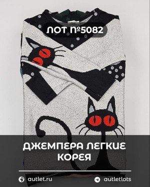 Купить Джемпера легкие Корея#20 шт, ЛОТ №5082 оптом в Пензе и Пензенской области