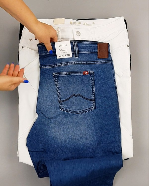 Фотография  619 - Джинсы MUSTANG м/ж#5 кг, ЛОТ №6961 оптом в Пензе и Пензенской области