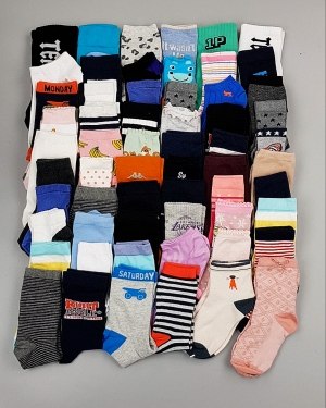 Купить Носки дети СТОК лето#5 кг, ЛОТ №6993 оптом в Пензе и Пензенской области