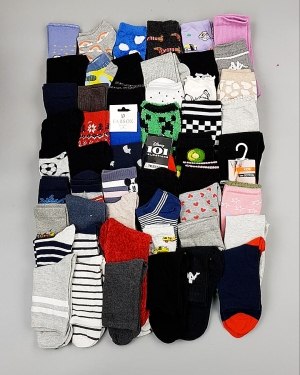 Купить Носки дети СТОК зима#5 кг, ЛОТ №6989 оптом в Пензе и Пензенской области