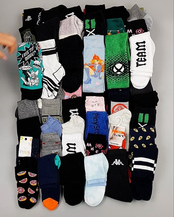 Фотография  694 - Носки дети СТОК зима#5 кг, ЛОТ №6988 оптом в Пензе и Пензенской области