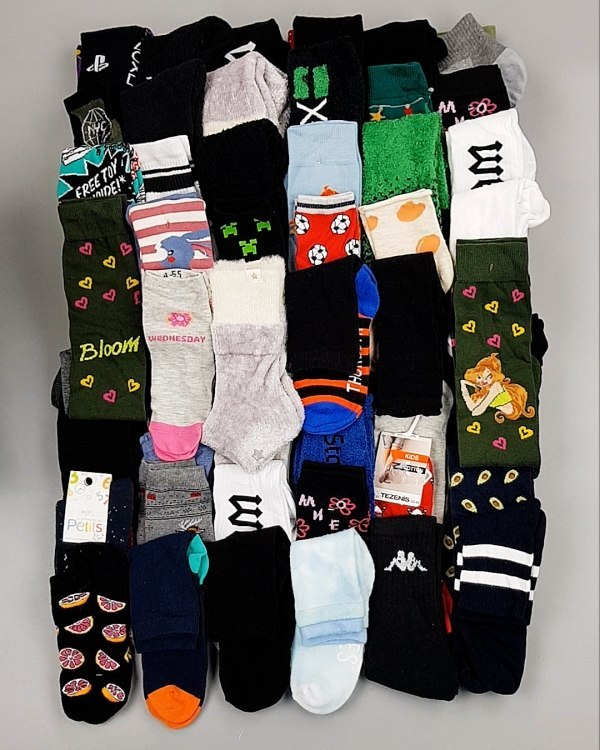 Фотография  869 - Носки дети СТОК зима#5 кг, ЛОТ №6988 оптом в Пензе и Пензенской области