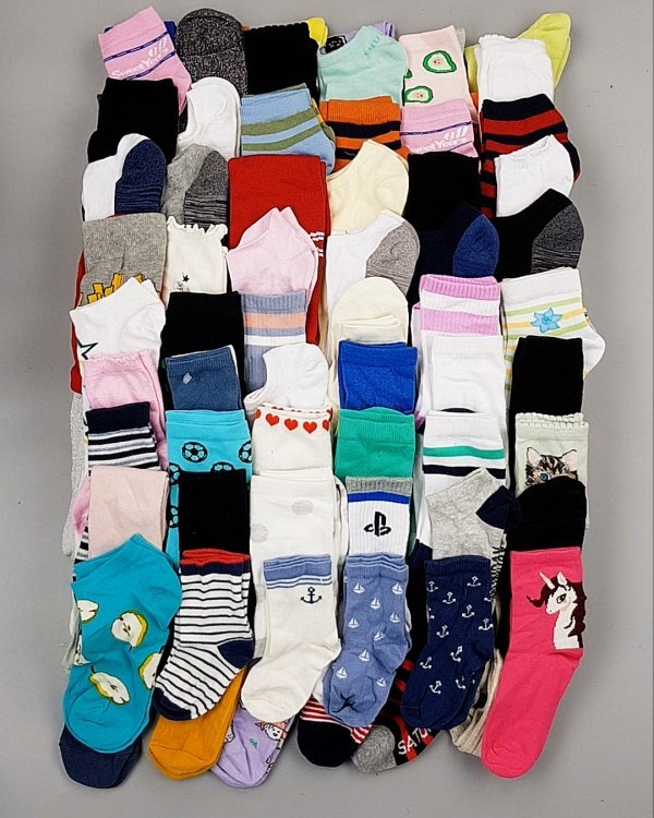 Фотография  989 - Носки дети СТОК лето#5 кг, ЛОТ №6992 оптом в Пензе и Пензенской области