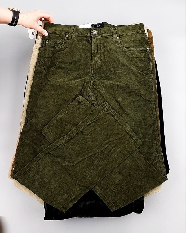 Фотография  524 - Брюки вельветовые м/ж C&A 025#10 кг, ЛОТ №8031 оптом в Пензе и Пензенской области