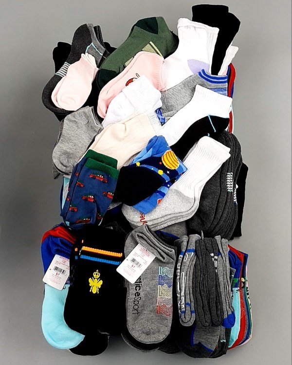 Фотография  245 - Носки дети лето CAN 084#5 кг, ЛОТ №8000 оптом в Пензе и Пензенской области