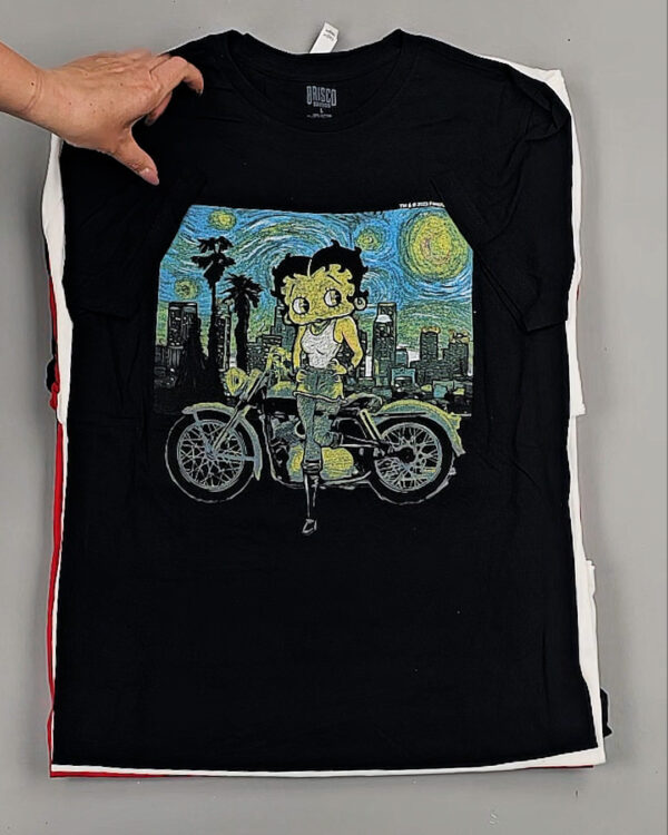 Фотография  683 - Футболки м/ж (Printed T-Shirts New)#5 кг, ЛОТ №8913 оптом в Пензе и Пензенской области