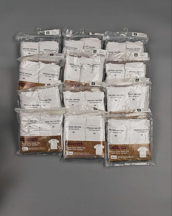 Фотография  309 - Футболка белая муж Корея 085#5 кг оптом в Пензе и Пензенской области