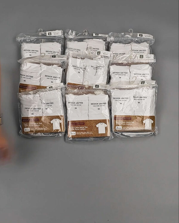 Фотография  377 - Футболка белая муж Корея 085#5 кг оптом в Пензе и Пензенской области