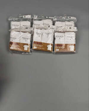 Фотография  134 - Футболка белая муж Корея 085#5 кг оптом в Пензе и Пензенской области