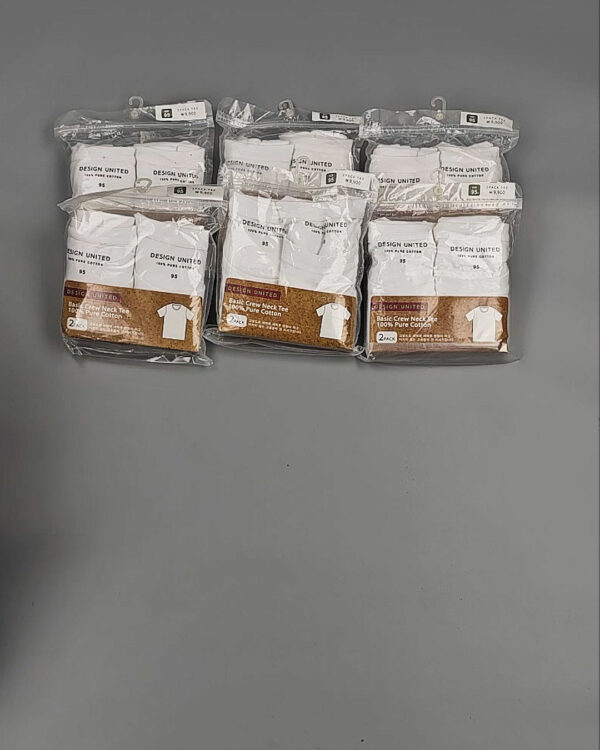 Фотография  183 - Футболка белая муж Корея 085#5 кг оптом в Пензе и Пензенской области