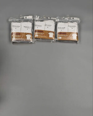 Фотография  872 - Футболка белая муж Корея 085#5 кг оптом в Пензе и Пензенской области