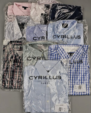 CYRILLUS Men рубашки дл/р AF28 - Сток оптом